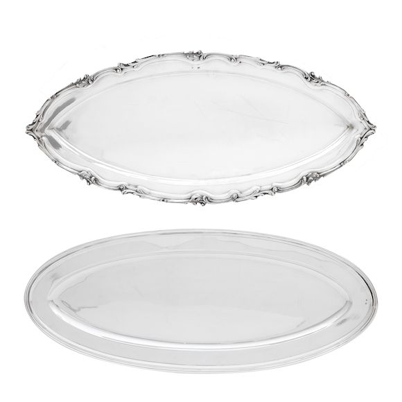 Bonhams Two 20th century AustroHungarian silver platters 800