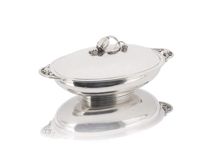 Bonhams : GEORG JENSEN: a Danish silver blossom pattern tureen pattern ...