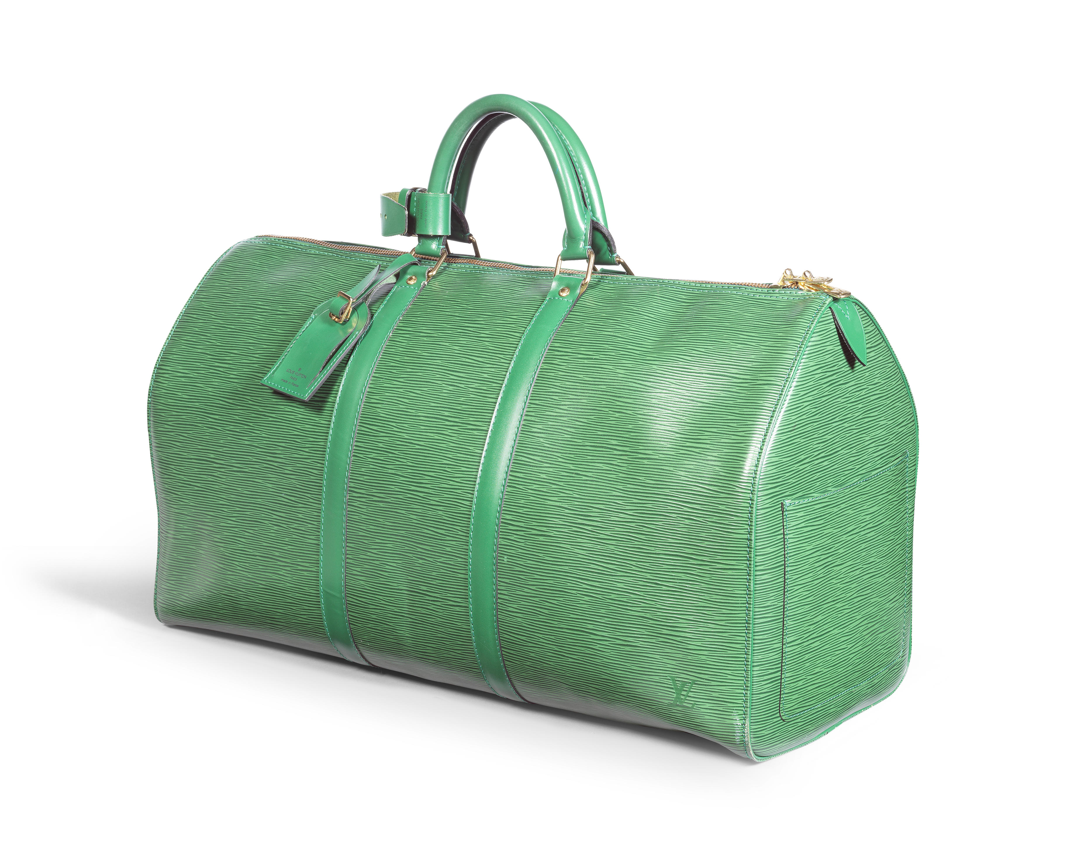 Bonhams : Borneo Green Epi Keepall 55, Louis Vuitton, (Includes luggage  tag, padlock and keys)
