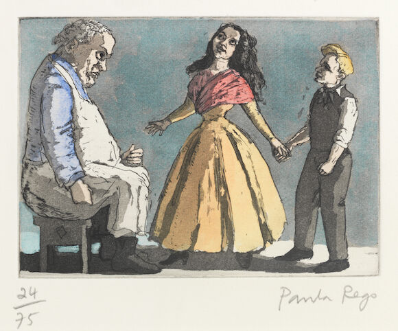 Bonhams : Paula Rego (British, born 1935) The Baker's Wife II Etching ...