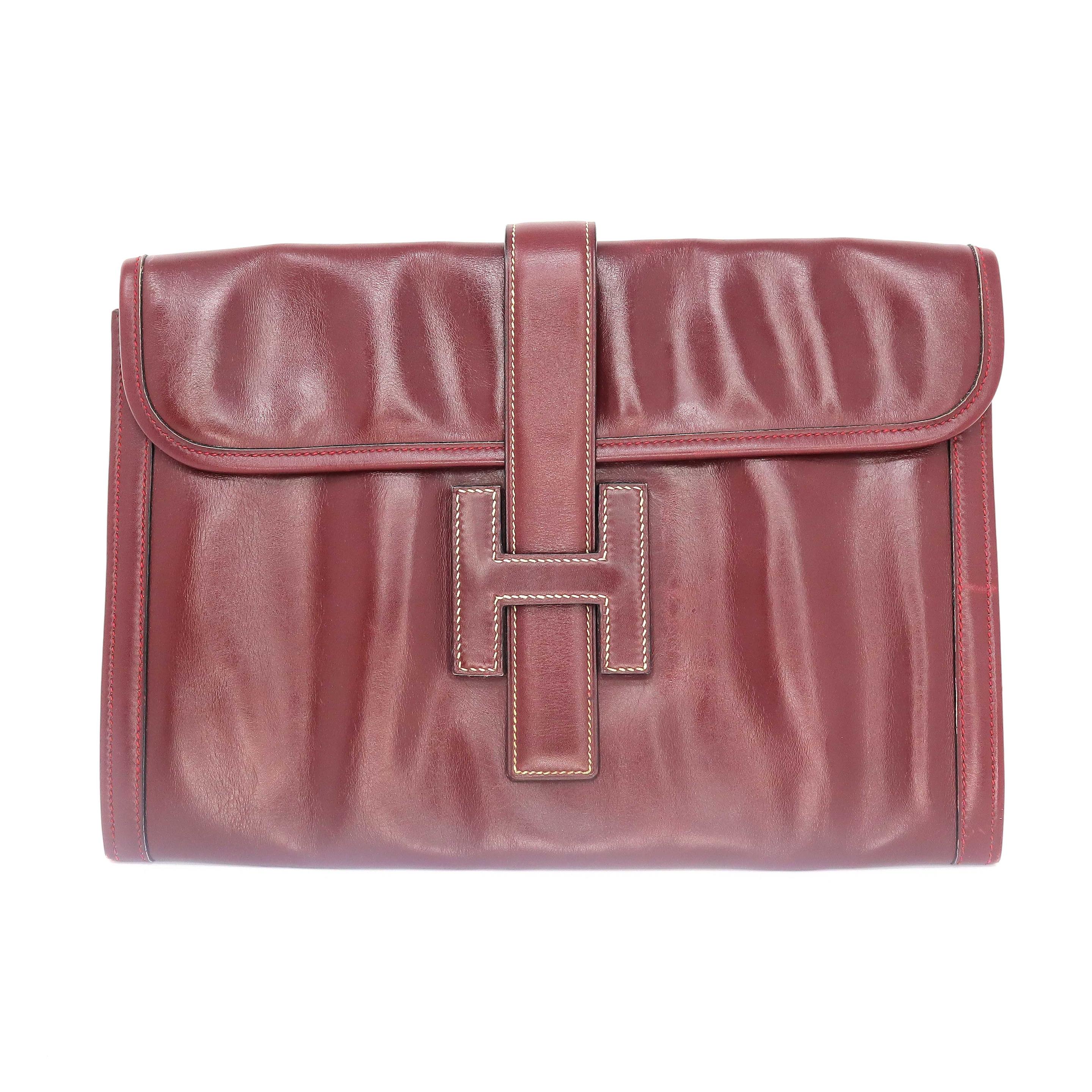 HERMES 2017 Constance Short Wallet Clutch in Ostrich Leather Rouge Vif Red