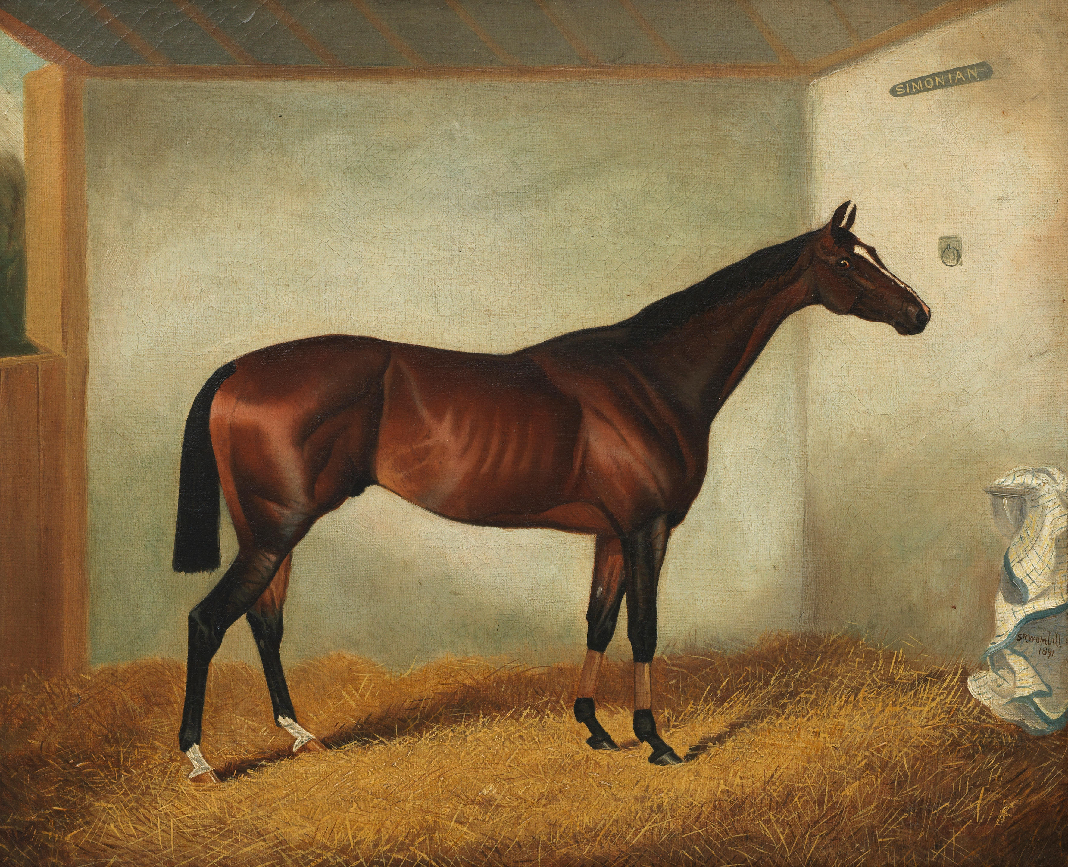 Bonhams : Sydney R Wombill (British, 1857-1916) 'Simonian' - Racehorse ...