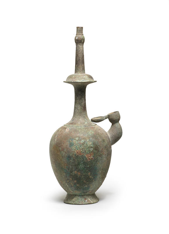 Bonhams : A BRONZE RITUAL WATER-POURING VESSEL, KUNDIKA Tang Dynasty