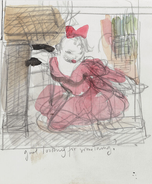 Bonhams : Dame Paula Rego R.A. (British, born 1935) Girl Looking for ...