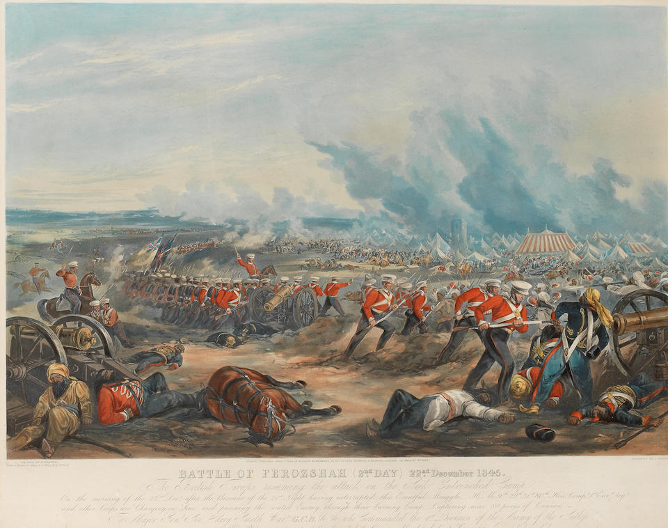 Bonhams : Eight prints depicting incidents from the battles of the ...