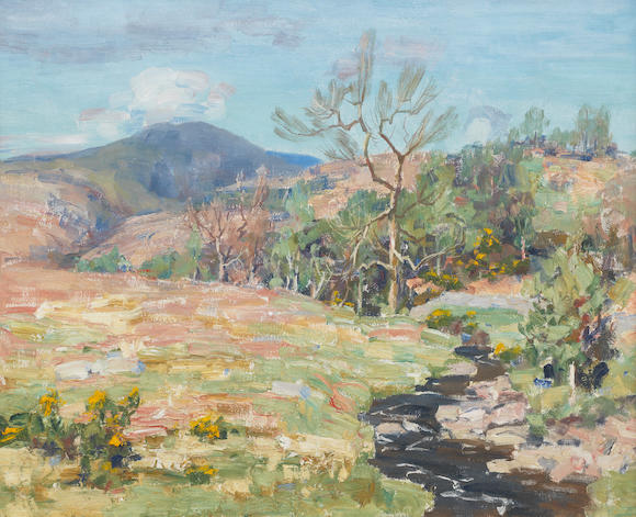 Bonhams : William Wright Campbell (British, 1913-1992) A glen in summertime