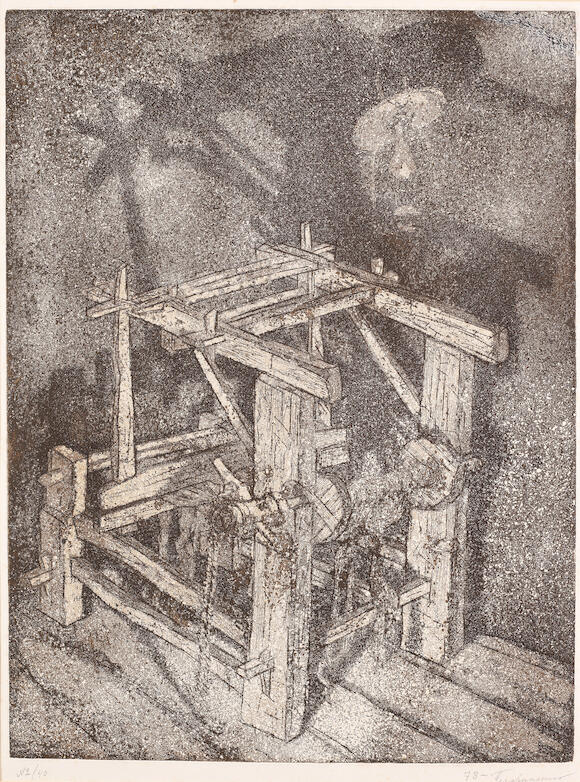 Bonhams Dmitri Plavinsky (Russian, 19372012) Loom (unframed)