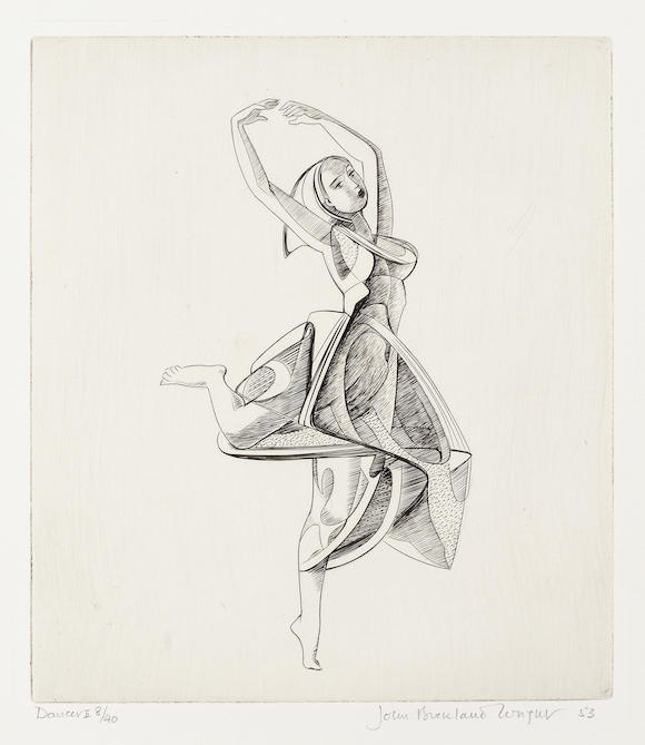 Bonhams John Buckland Wright British 1897 1954 Dancer Ii Engraving