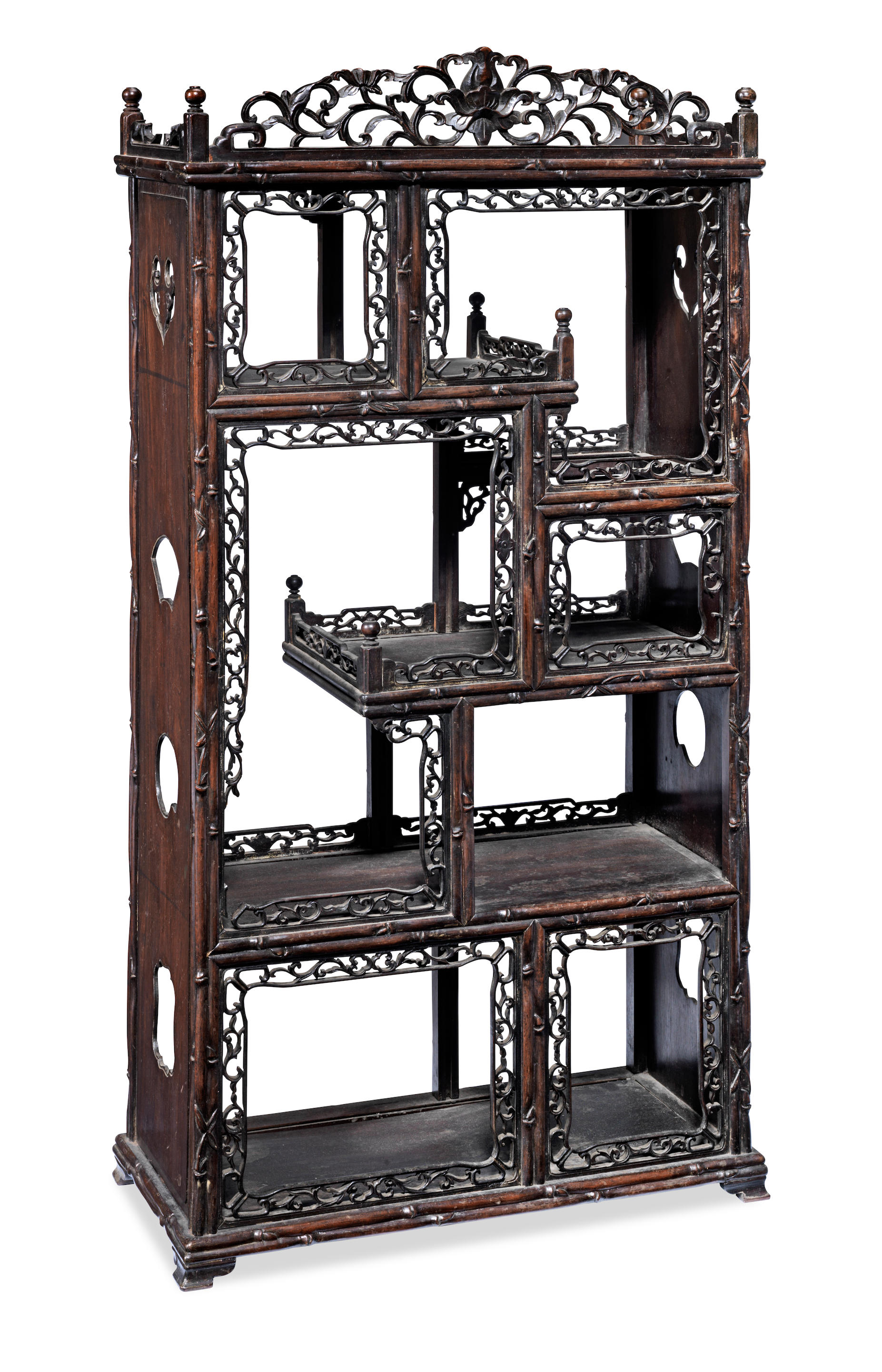 Bonhams : A small hongmu Display Cabinet Late Qing Dynasty