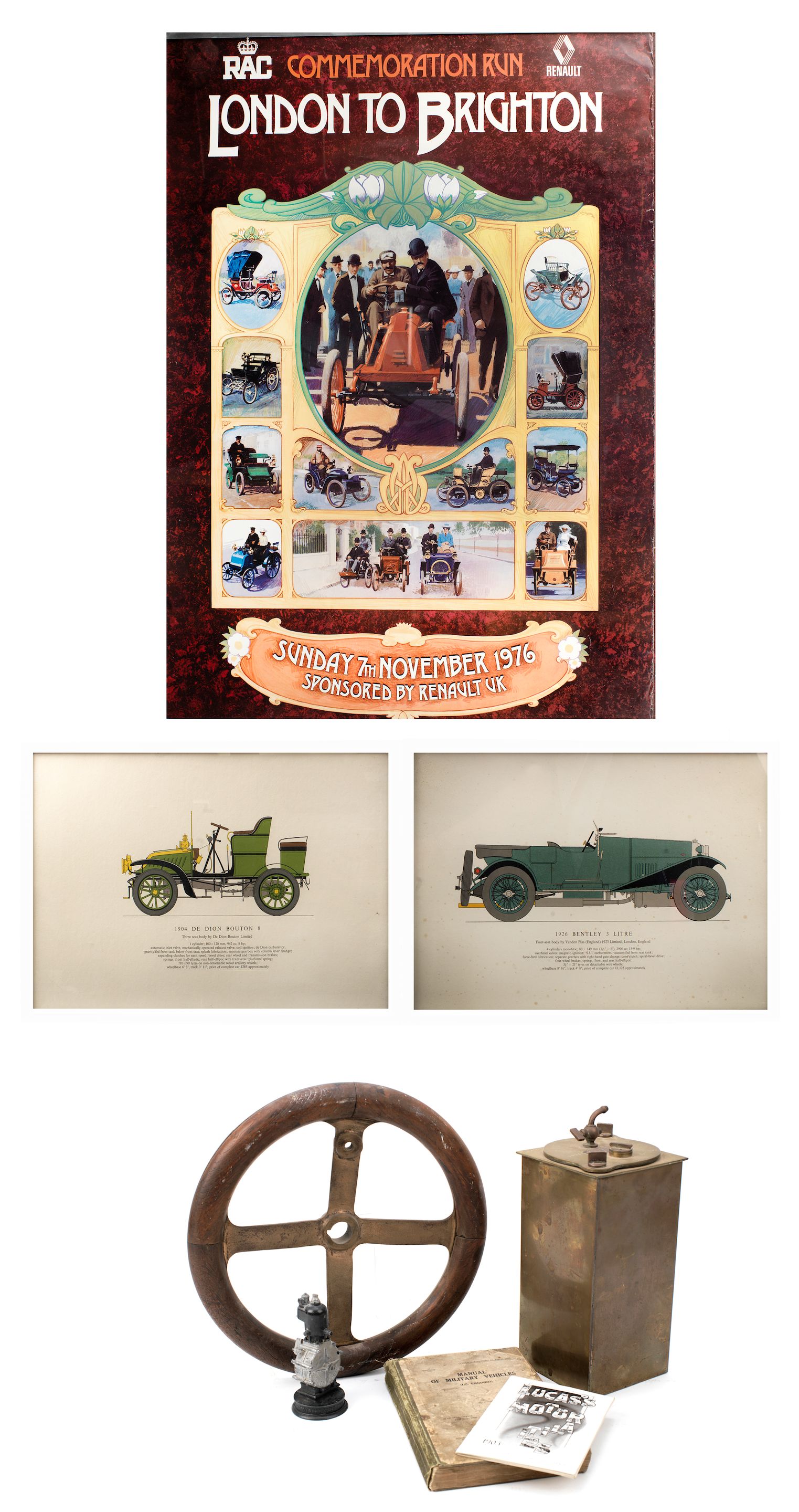 Bonhams Cars Assorted Automobilia, ((8))