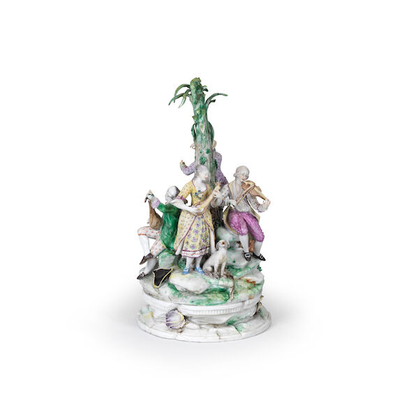 Bonhams : A Nove di Bassano porcelain orchestra group, late 18th century