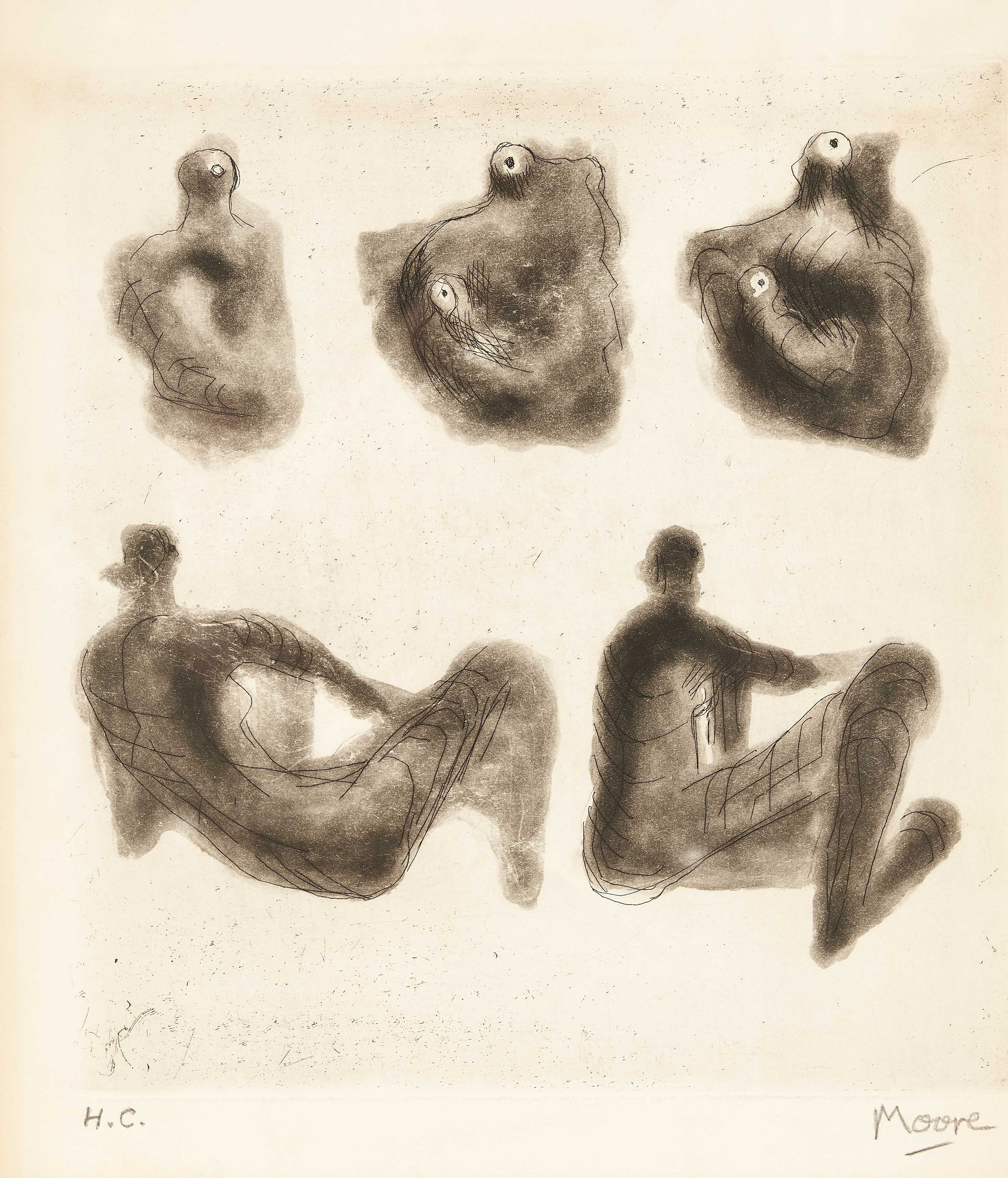 Mother and Child and Reclining Figures