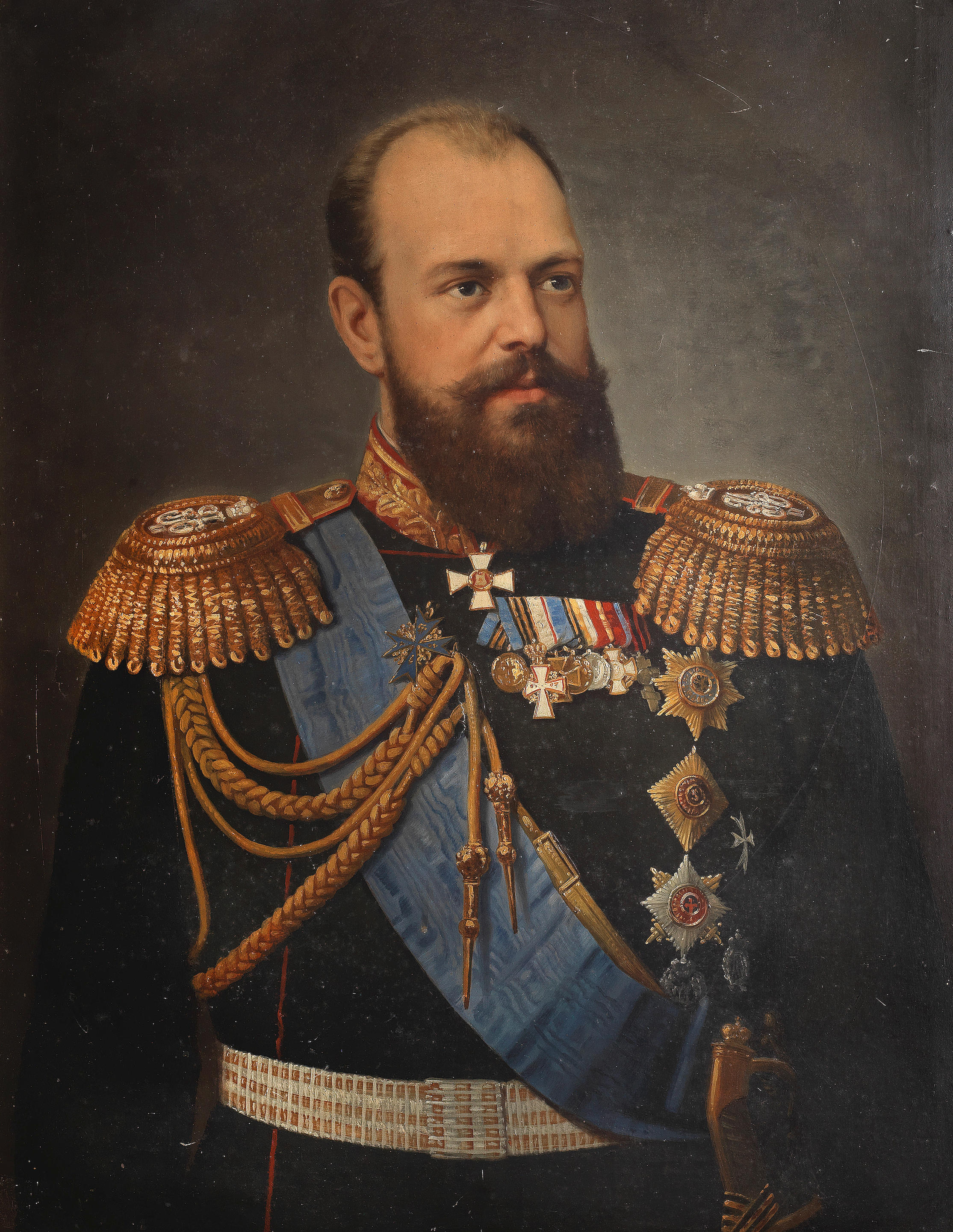 Bonhams : Russian School Portrait of Alexander III