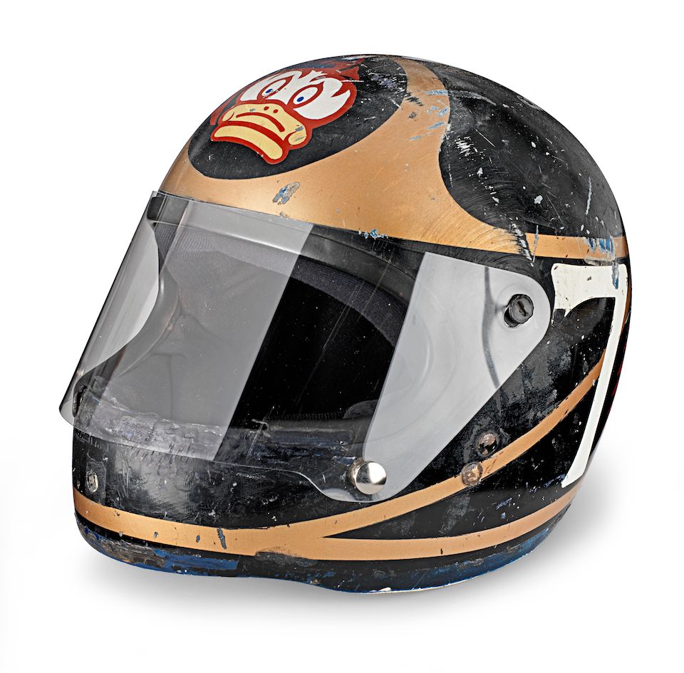 Barry Sheene's 1977 AGV X3000 Prototype Helmet