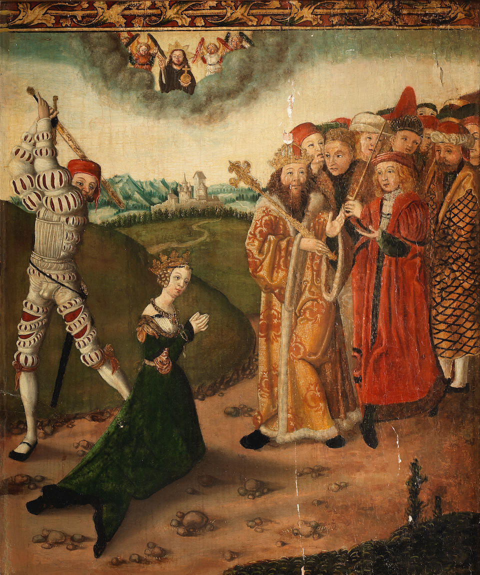 Bonhams : German School, 16th Century The Martyrdom of Saint Catherine ...