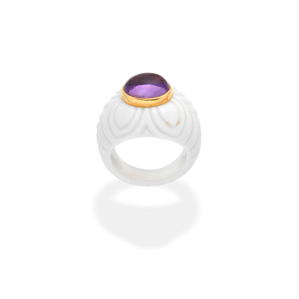 Bonhams : BULGARI AMETHYST 'CHANDRA' RING