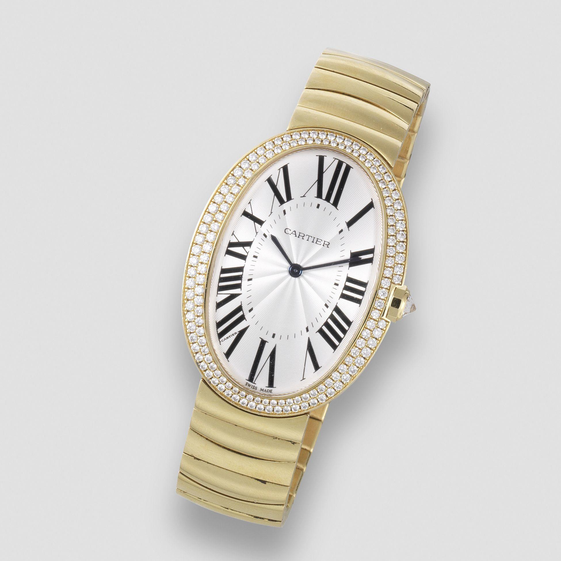 Bonhams : Cartier Tank Louis Cartier, A Yellow Gold Bracelet Watch, circa  2000