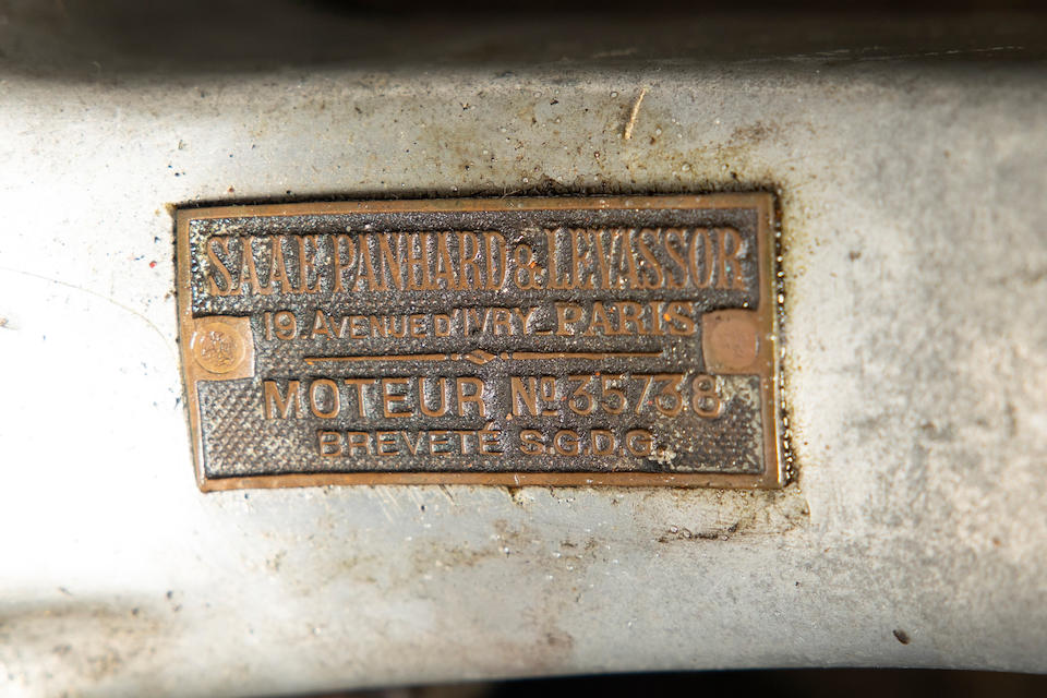 The Ex-Bill Turnbull,1913 Panhard et Levassor 2.2-Litre 12hp X19  Chassis no. 35738 Engine no. 35738