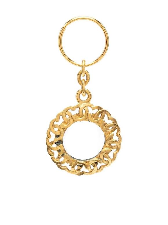 Bonhams CC Magnifying Glass Keyring, Chanel, c. 1995,