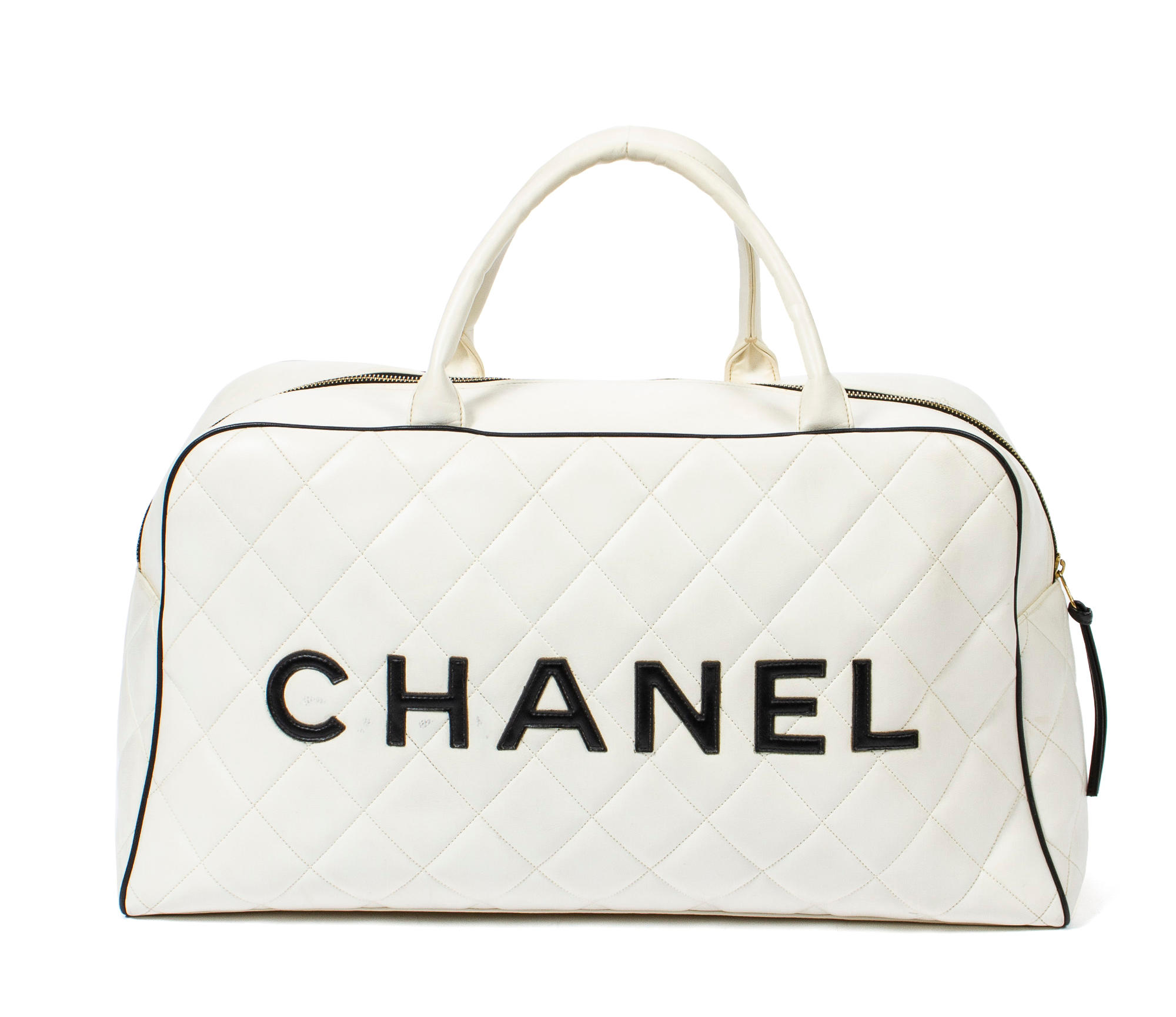 Chanel Chanel Sports Line White Rubber x Nylon Hand Pochette Bag