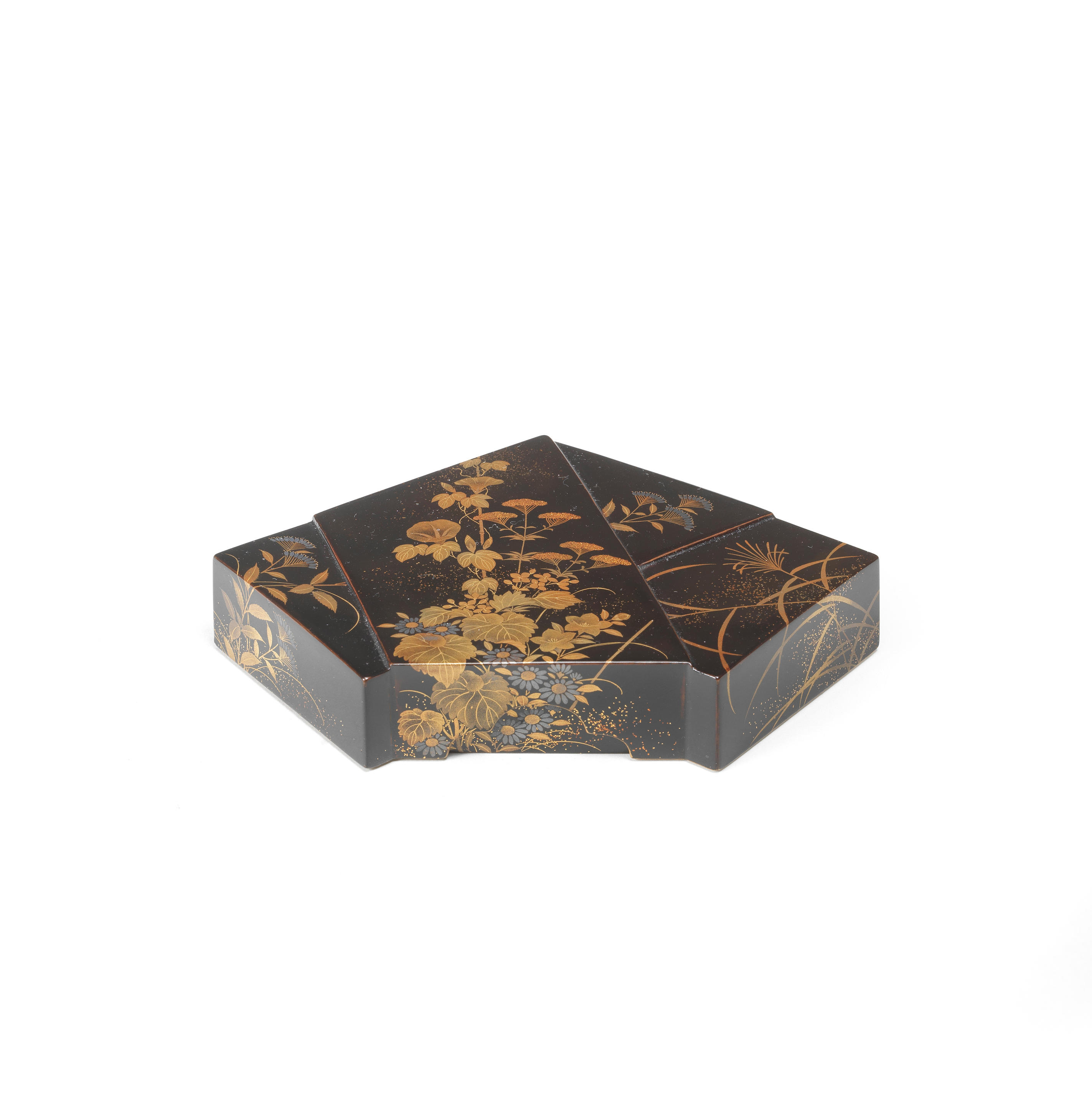 Bonhams A Gold Lacquer Kobako Small Box And Cover In The Form Of A