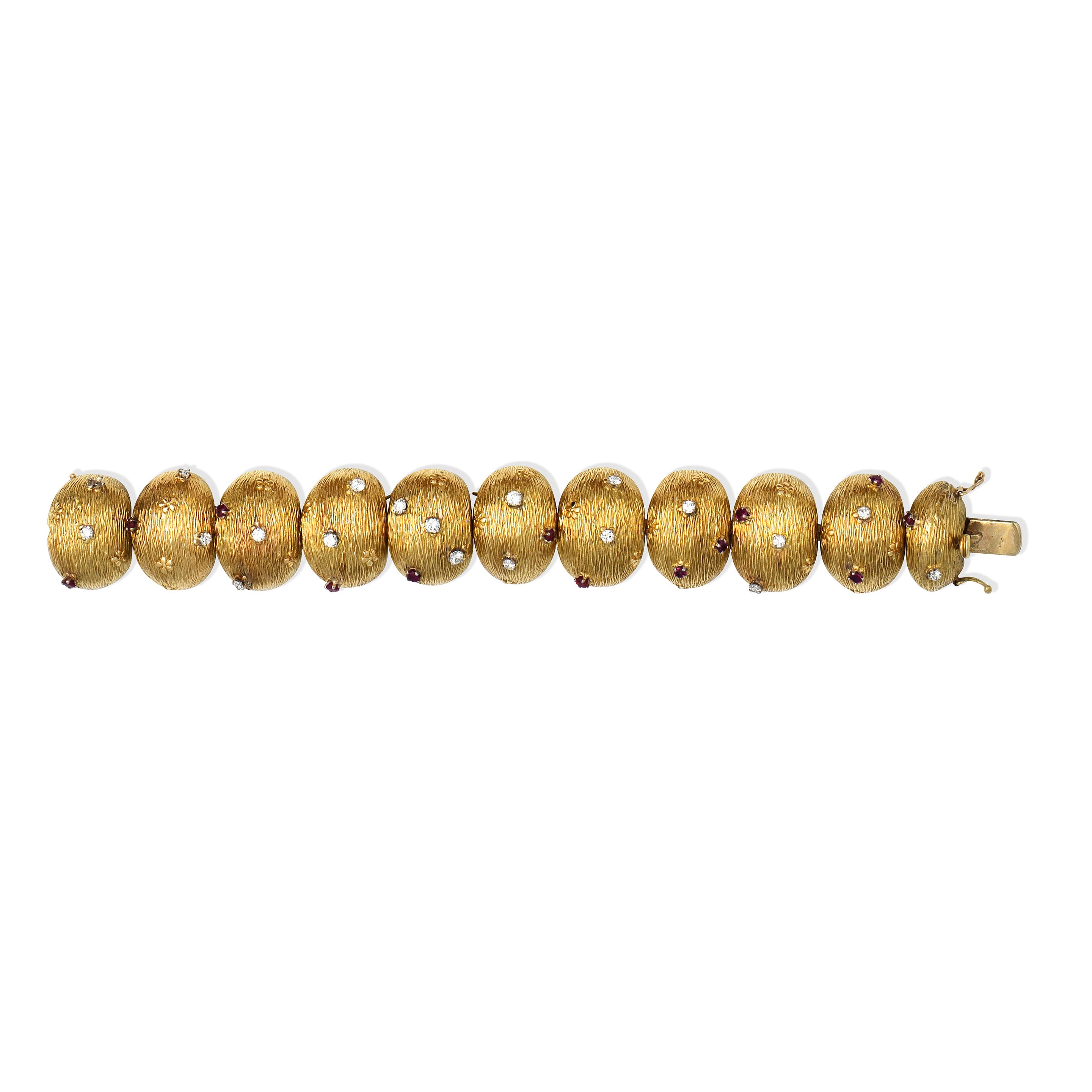 WANDER: RUBY AND DIAMOND-SET WATCH/BRACELET,