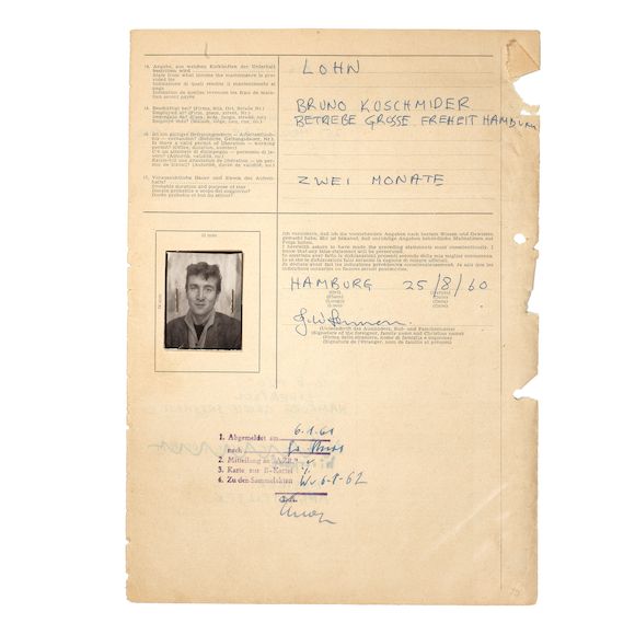 Bonhams : The Beatles/John Lennon An Important Group Of early 