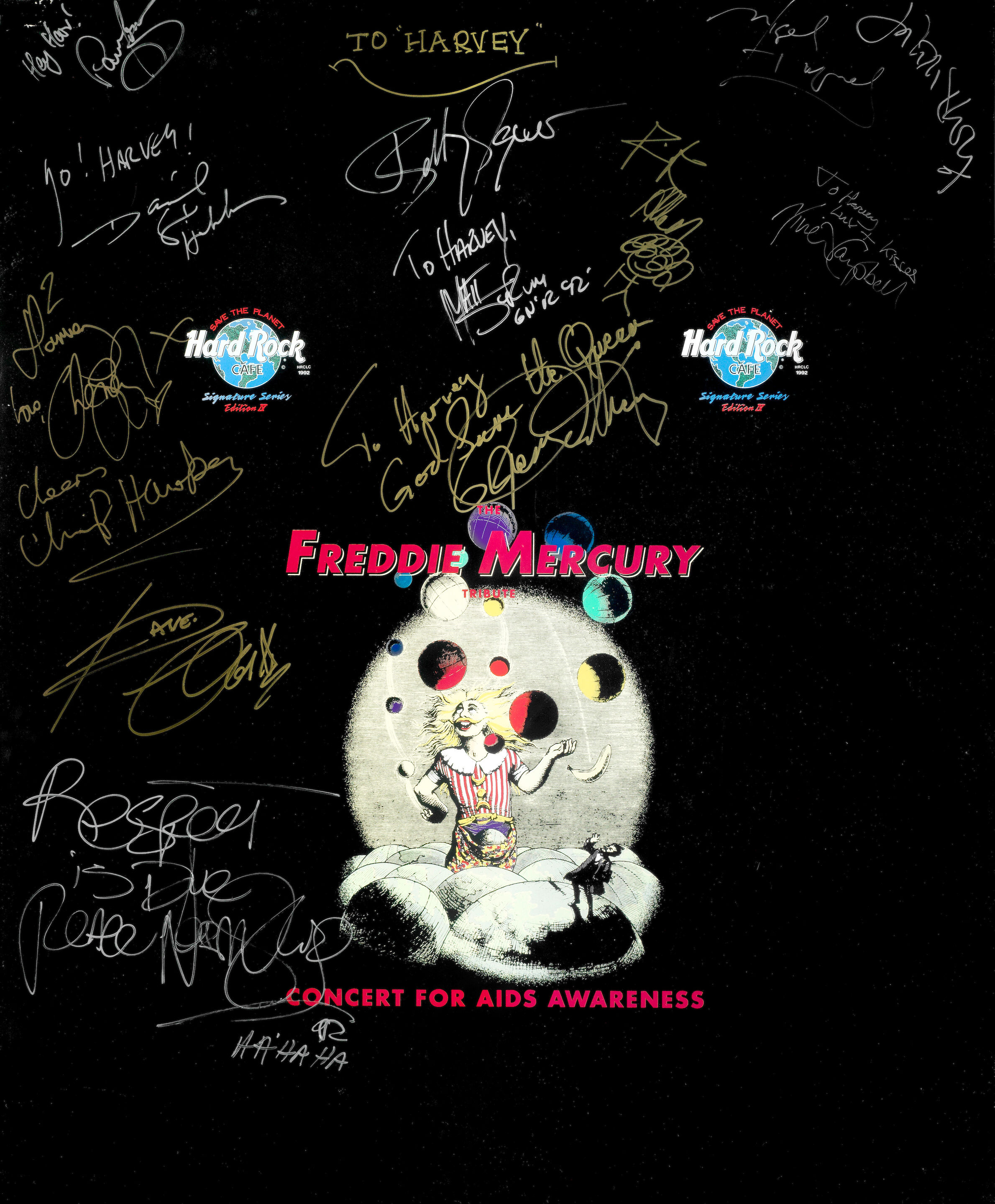 Bonhams : Freddie Mercury/Queen: Two Multi-Signed Tribute Posters 