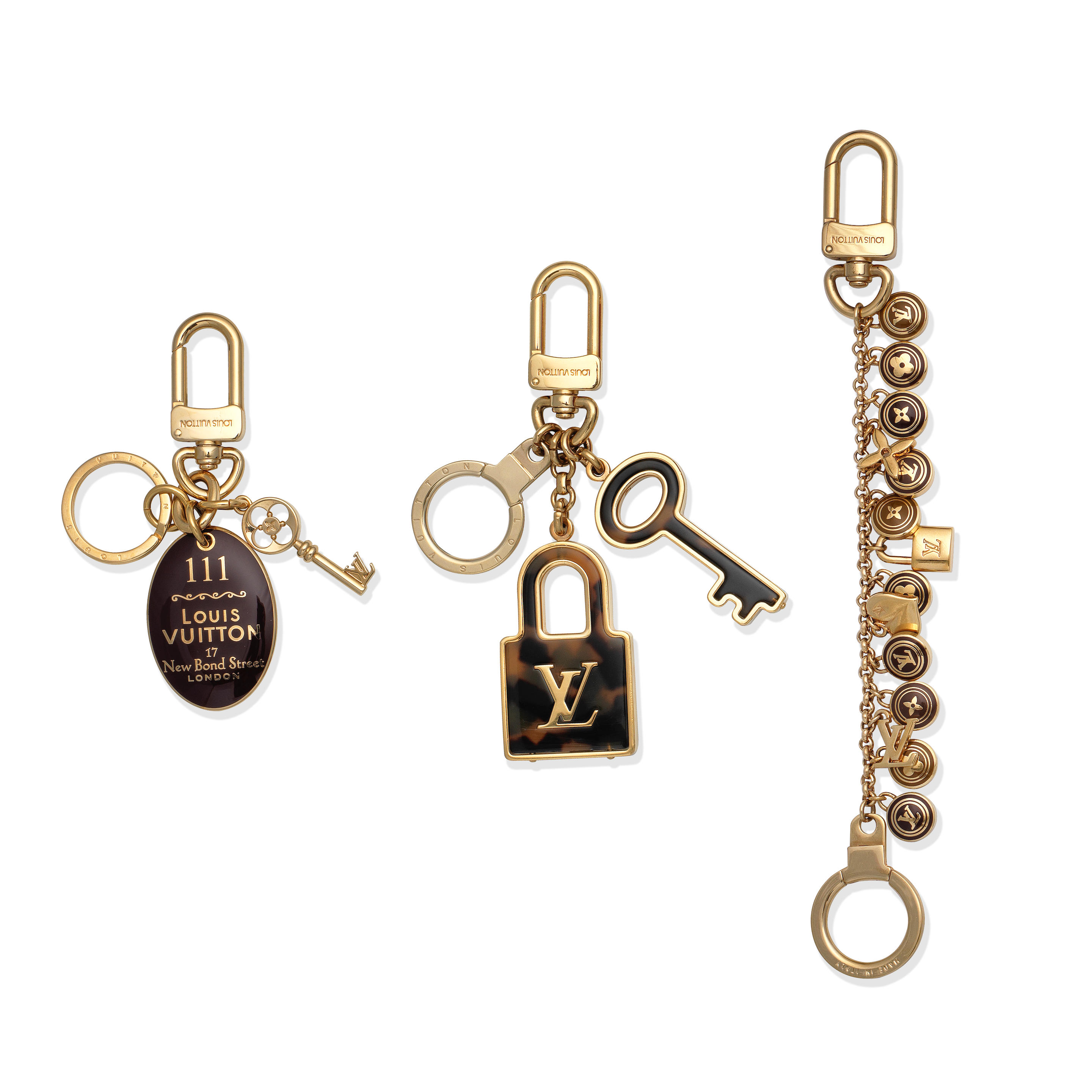 Lot - Louis Vuitton Pastilles Key Chain Bag Charm