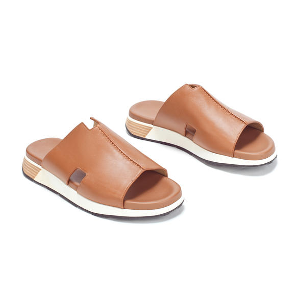 tan chunky slides
