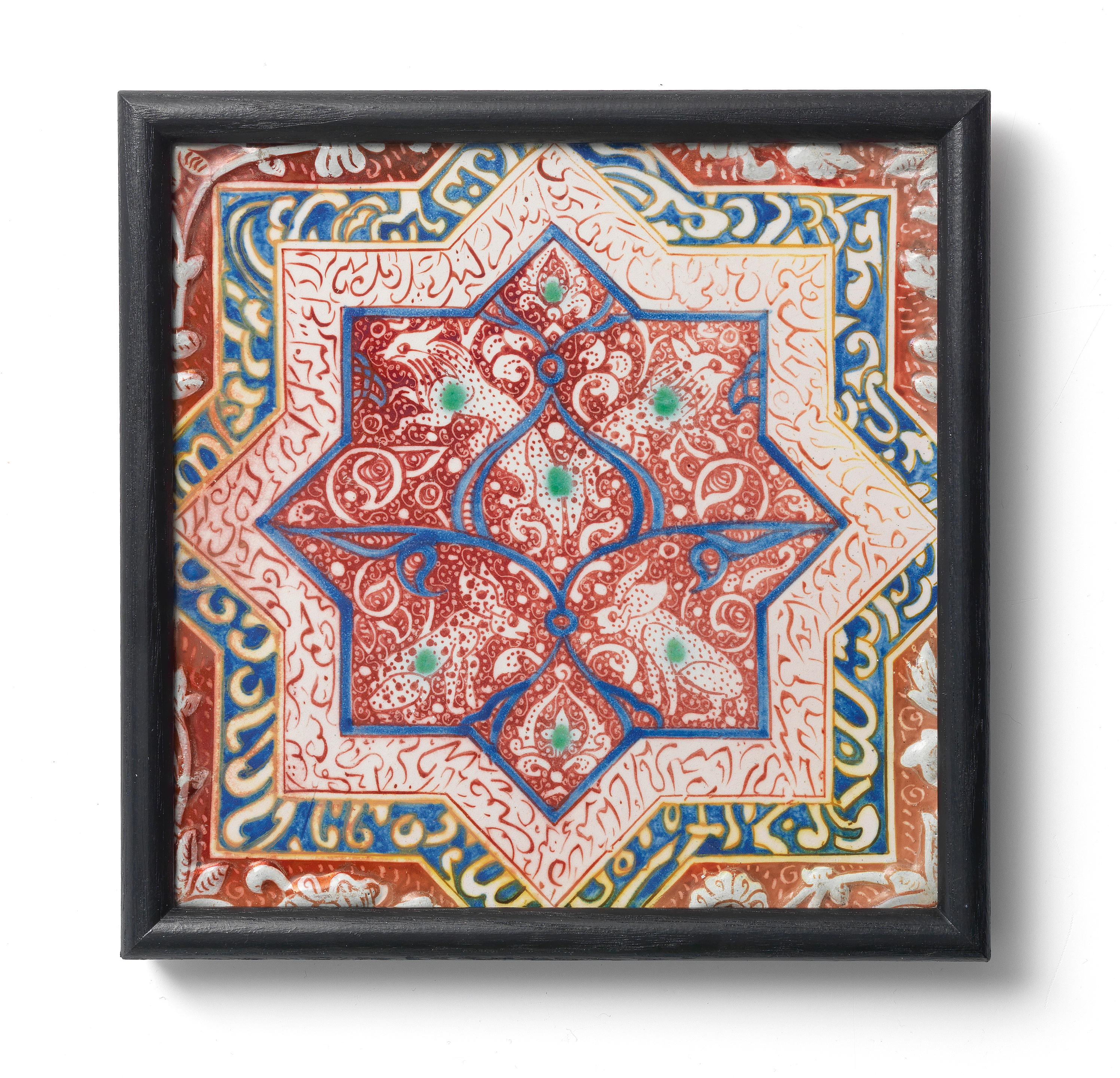 Bonhams A Kashan Lustre Style Tile Attributed To Cantagalli Italy Late 19th Century