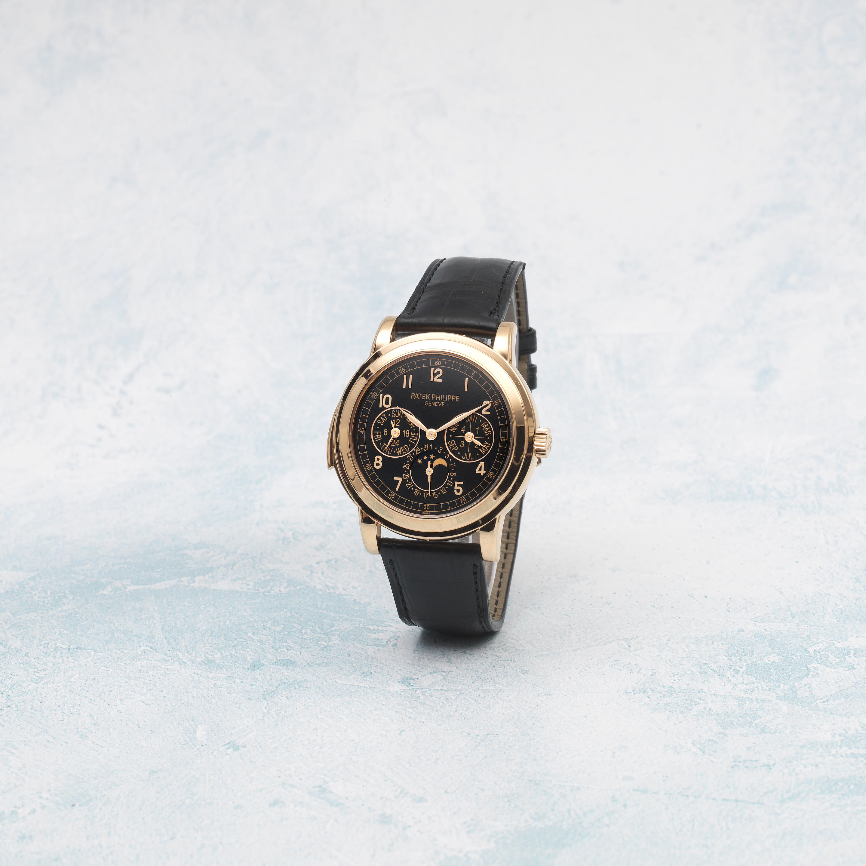 Bonhams, London, UK. 14 June 2021. Bonhams Fine Watches sale will take  place on 16 June. Image: Louis Vuitton. An 18K white gold, diamond and  emerald set automatic calendar chronograph wristwatch Tambour