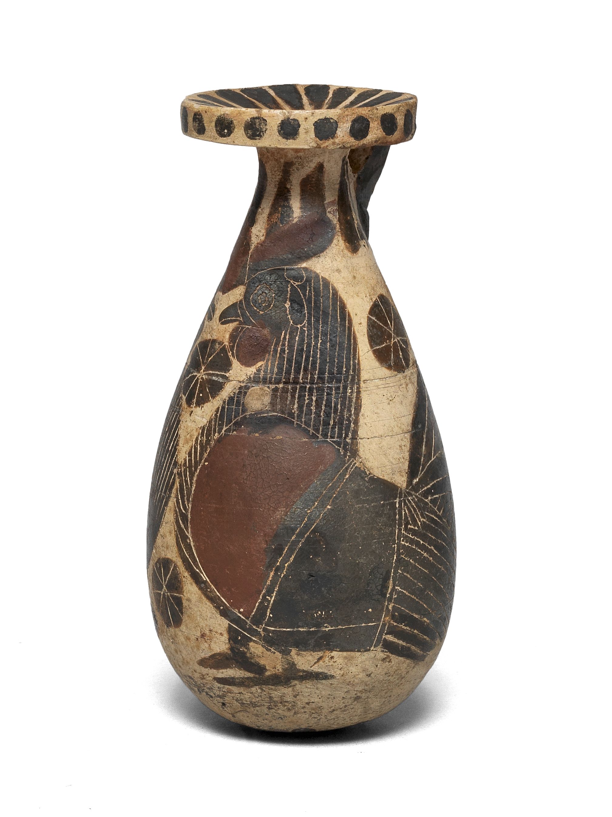 Bonhams A Corinthian blackfigure pottery alabastron