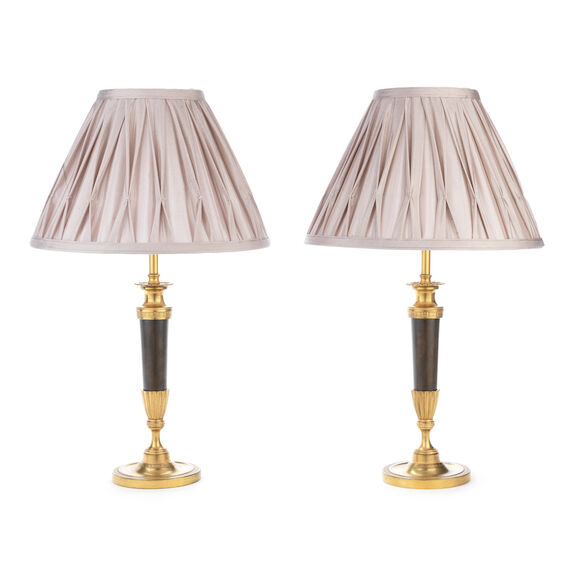 Bonhams : A pair of 19th century French patinated and gilt bronze ...
