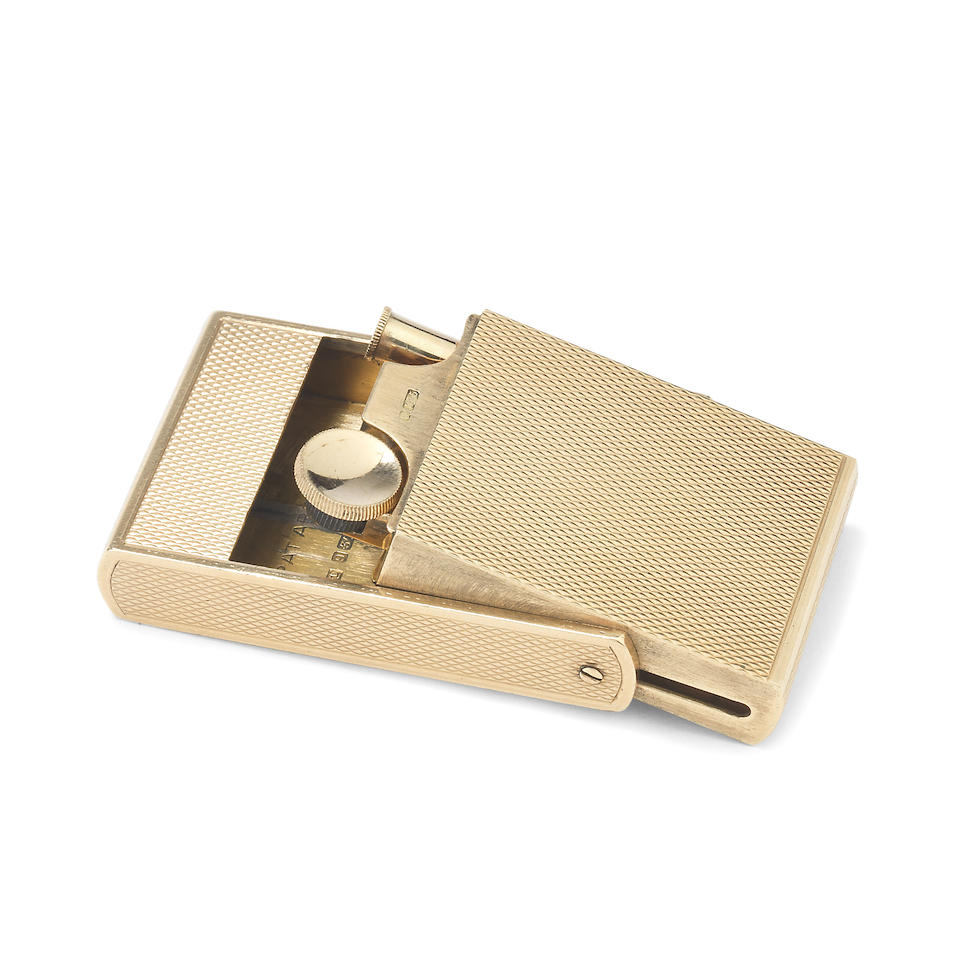 Bonhams : ASPREY: a 9 carat gold lighter marks for Asprey & Co Ltd ...