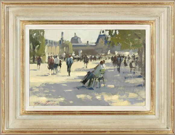Paul Raferty Bonhams : Paul Rafferty (born 1965) 'In the Shade, Tuileries Gardens'