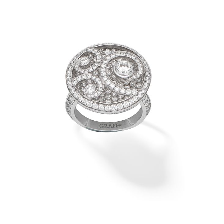 GRAFF:'DIAMOND ON DIAMOND' RING