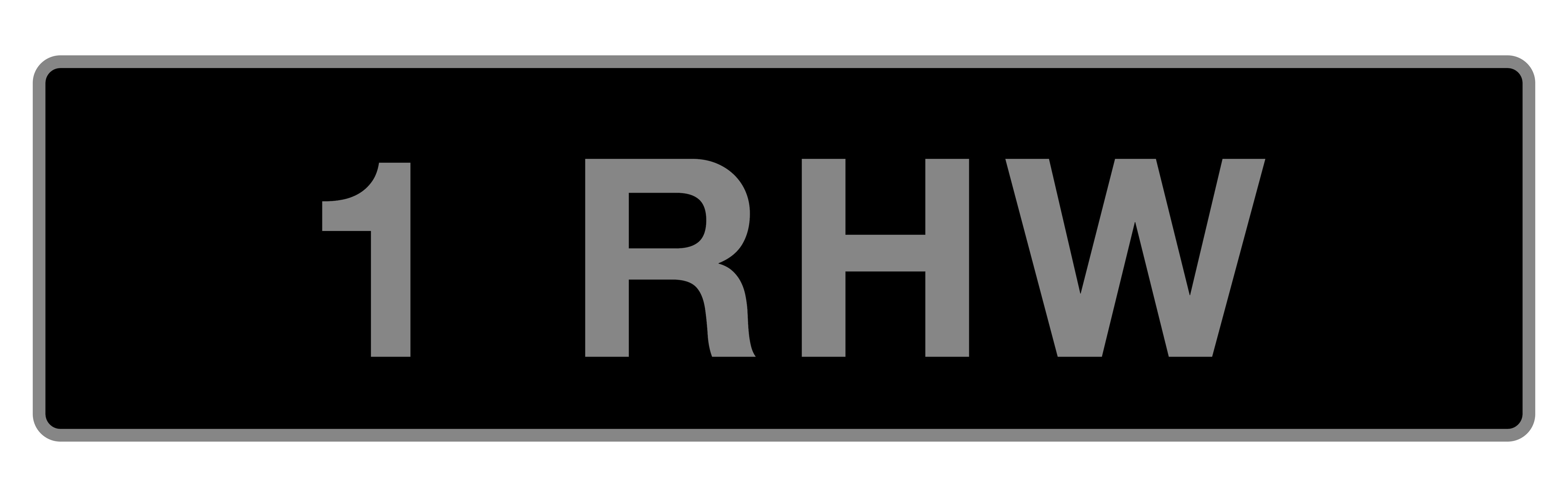 Bonhams Cars UK Vehicle Registration Number '1 RHW',