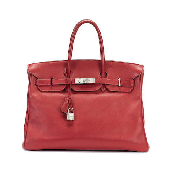 Bonhams : An Hermès pale pink leather Birkin bag, 2008
