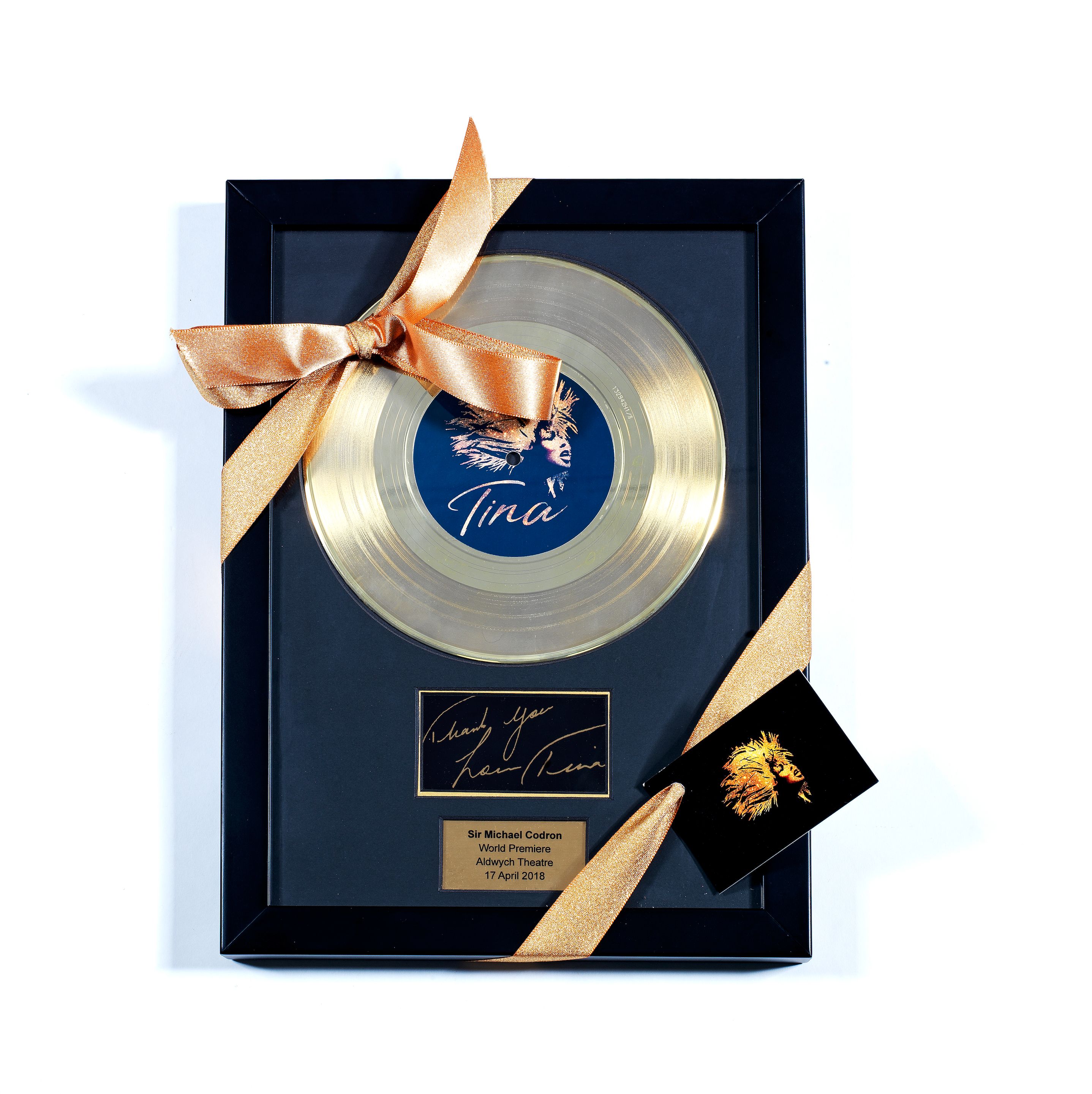 Bonhams : Tina Turner A Presentation 'Gold' Disc Award for the World ...