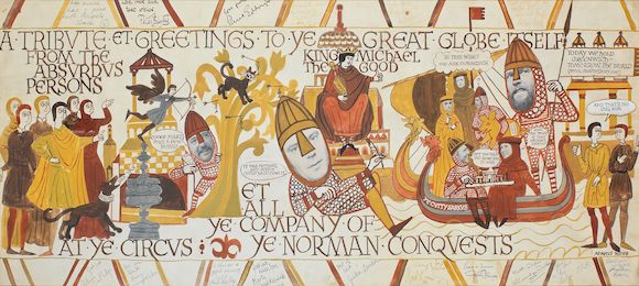 Bonhams : Sir Alan Ayckbourn: An original painting gifted to Michael ...