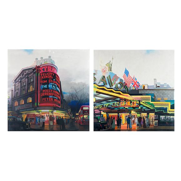 Bonhams : Philip Le Bas (British, b. 1925) The Savoy Theatre & The ...