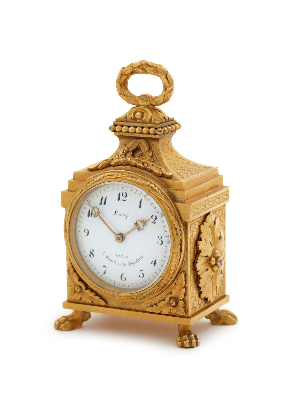 Tiffany & Co., Pendulette de voyage or, Gold travel clock