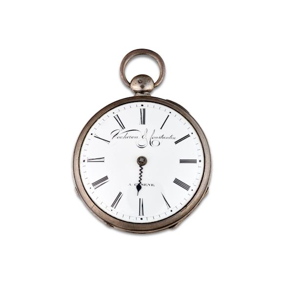 MONTRE GOUSSET ARGENT homme a clef type Lépine +- 1850 fonctionne état