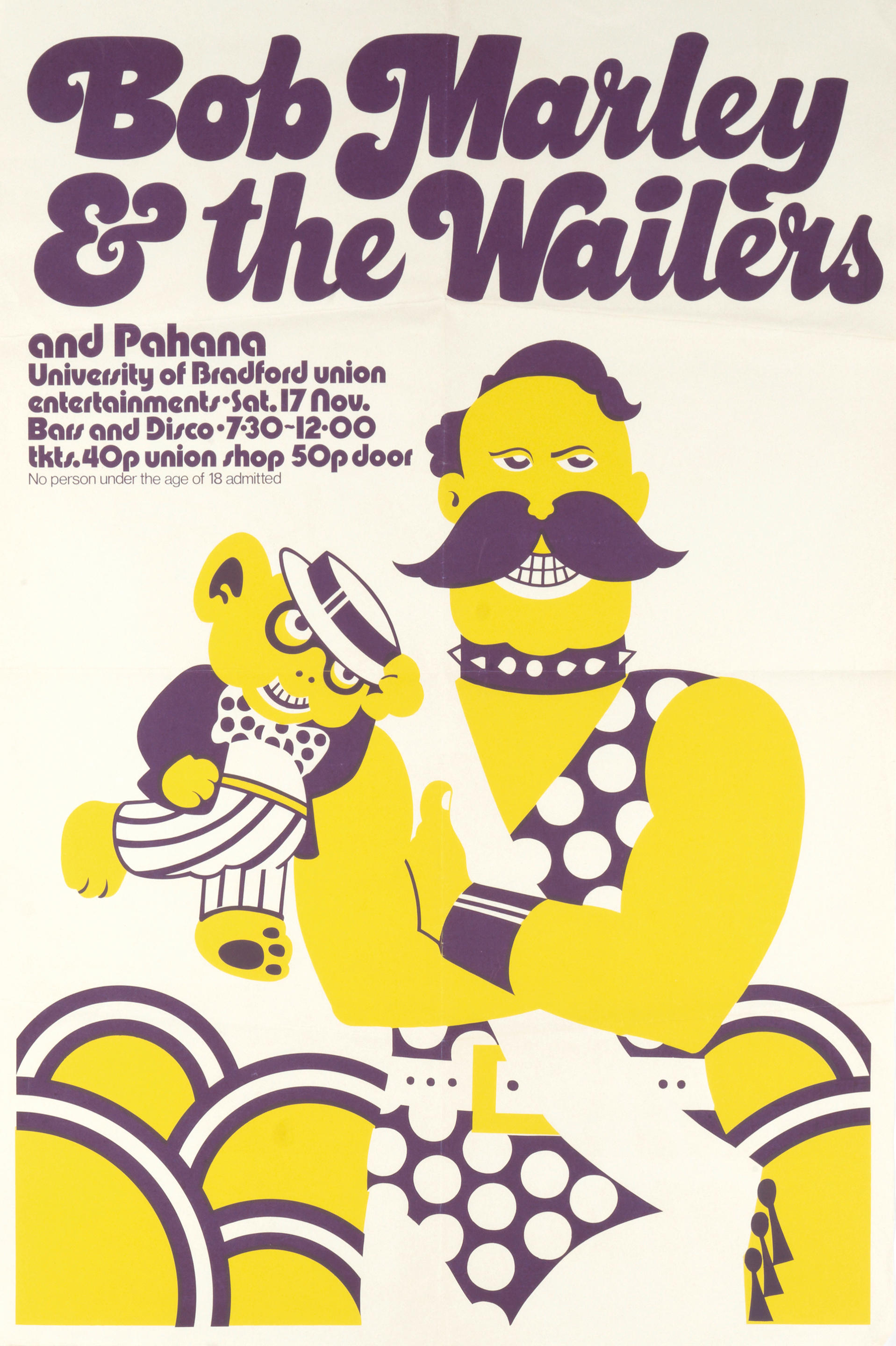 Bob Marley And The Wailers Original Concert Poster