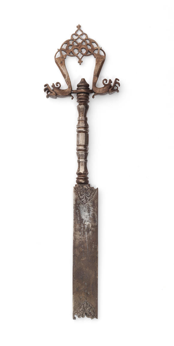 Bonhams A Safavid Steel Sword Sharpener Persia 17th 18th Century