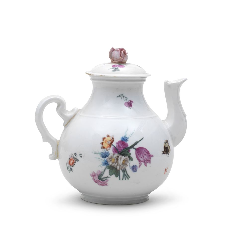 A rare Capodimonte teapot and cover, circa 1750 Barnebys