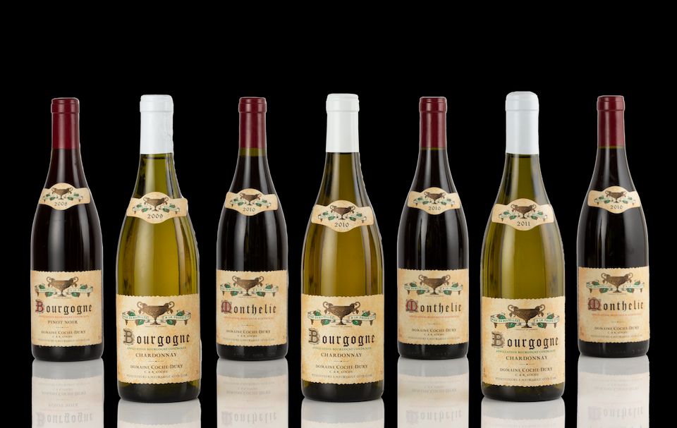 Bonhams Bourgogne Rouge 2008 J F Coche Dury 1 Monthelie 2010 J F Coche Dury 3 Bourgogne 
