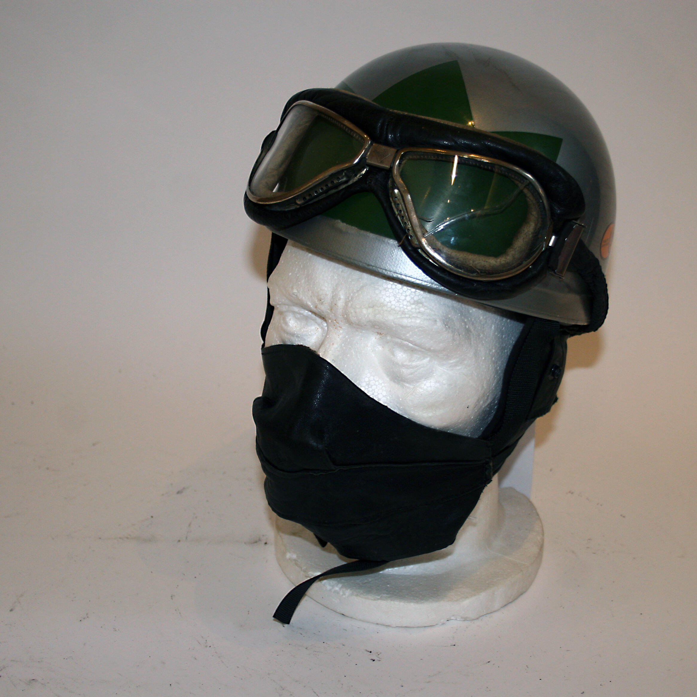 Bonhams Cars Bill Ivy A Davida puddingbasin helmet ((4))