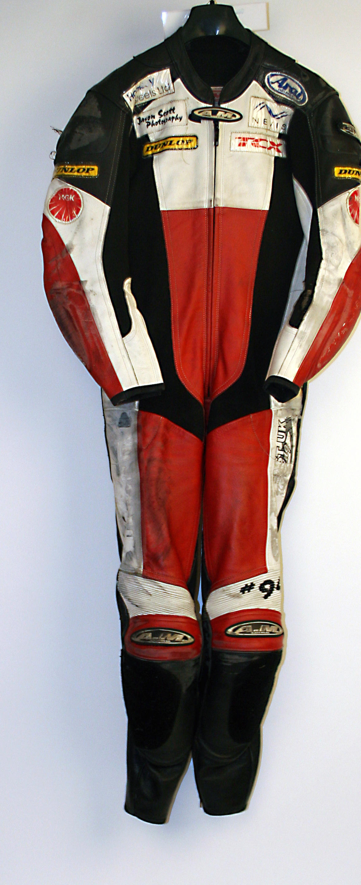 Bonhams Cars Sam Hornsey A signed set of racing leathers by AM Racewear